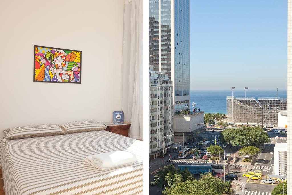 Apartamento Completo Na Praia De Copacabana 02 Quartos Com Vista Lateral Mar Em Andar Alto, Ar, Wifi , Netflix, Pauloangerami Rmvc18 Rio de Janeiro Eksteriør bilde